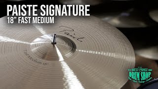 Paiste 18 Signature Fast Medium