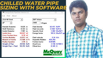 Chilled Water Pipe Sizing II Mcquay Pipe Sizer Tools II Success Engineering Official II