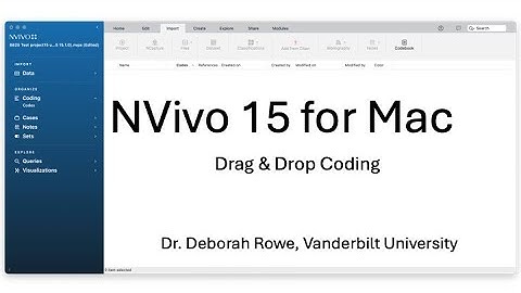 NVivo 15  for Mac: Drag and Drop Coding