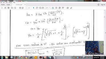 Lecture Video _17EE63_ Module_ 4_  Introduction to chebyshev Filter _D A Vennila