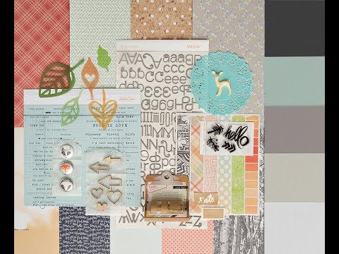 Studio Calico Walden Scrapbook Kits - November 2014 - YouTube