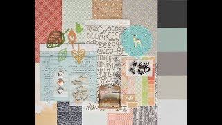 Studio Calico Walden Scrapbook Kits - November 2014