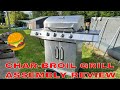 Unboxing and build charbroil  performance series silver 4burner propane gas grill with side burner