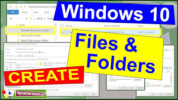 Create files and folders with specific permissions in Windows 10