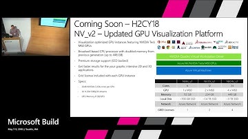 From Remote Graphics Workstation to Machine Learning – GPU for every workload in Azure : Build 2018