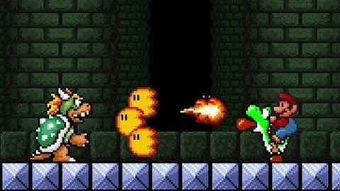 SMBX 1.4.5 - Custom Bowser Fight With Yoshi