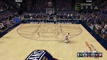 NBA 2K16 my career deep fadeaway 3 to seal the game