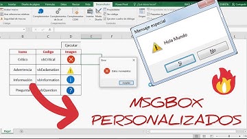 Cómo personalizar el MSGBOX en Excel con IMAGENES Y TEXTOS 🔥