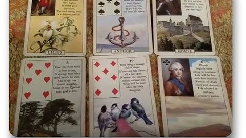 Double line of three Lenormand Reading: "Why am I so bored?"