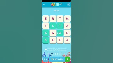 Wordbrain 2 Ocean Event Day 7 [June 16 2024] | Wordbrain 2 Answers