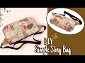 DIY Cara Membuat Tas/Simple Sling Bag/Waist Bag/Fanny Pack Tutorial &amp; Pattern