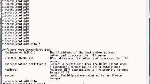 Cisco ASA ver. 6, 7, and 8.2: HTTP enable commands