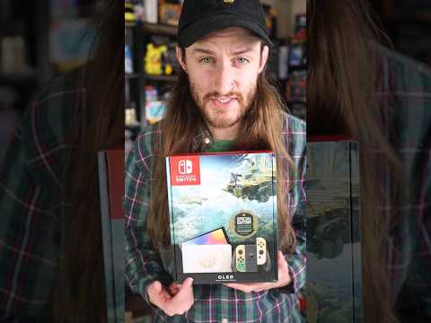 Zelda Tears of the Kingdom Switch OLED Unboxing