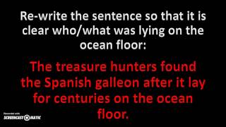 Dangling Modifiers 2