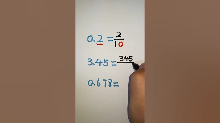 How to convert decimals to fractions | Converting decimal to fraction #decimal #decimals #shorts