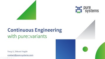 Continuous Engineering with pure::variants