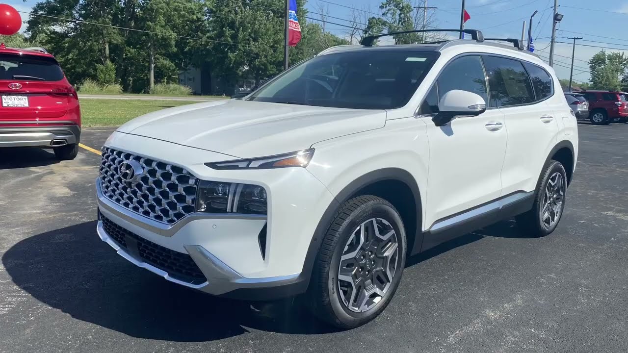 2022 Hyundai Santa Fe Limited walk around and how to use the remote park assist.