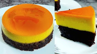 চুলায় তৈরি ভীষন মজাদার কেক পুডিং রেসিপি / Cake Pudding recipe / Choco Flan Cake Recipe