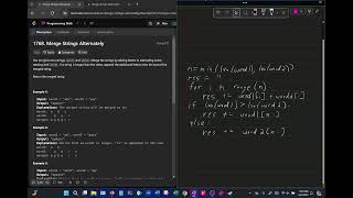 LeetCode 1768 Merge Strings Alternately