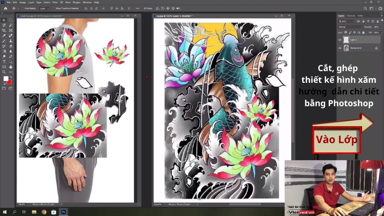 Hướng dẫn tạo hình xăm trên người bằng Adobe Photoshop  QuanTriMangcom