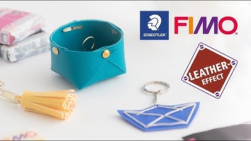 FIMO leather-effect - Shape it, cut it, bend it, sew it or emboss it