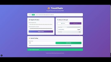 record and query trust signals with fhevm