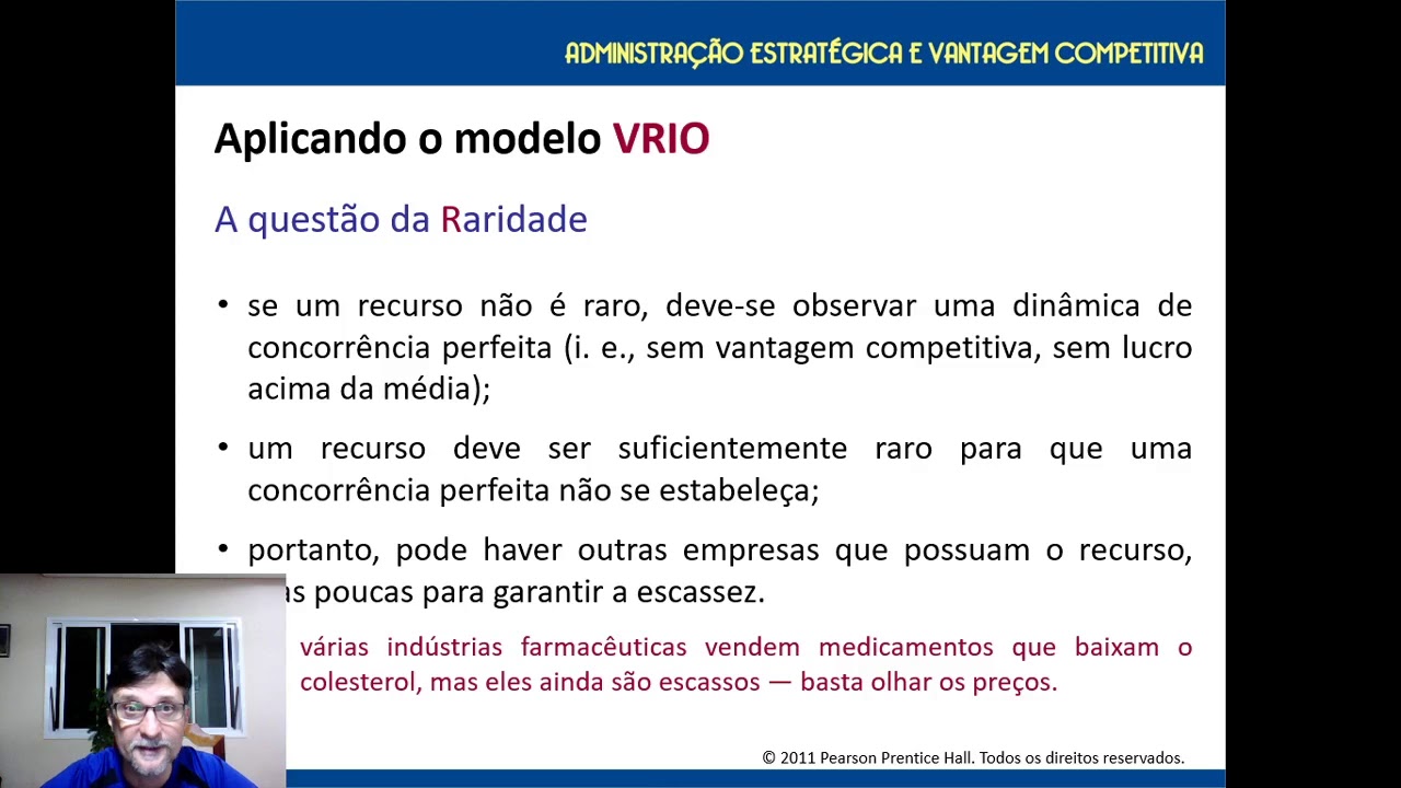 Exemplos de Análise VRIO, Estrutura VRIO