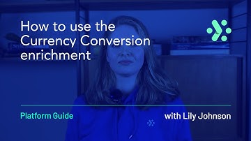 Adverity Platform Guide | How to use the Currency Conversion enrichment