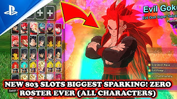 +800 SLOTS Biggest Sparking! Zero Roster EVER [All Characters: DBZ, GT, DBS, AF, Heroes, Daima]