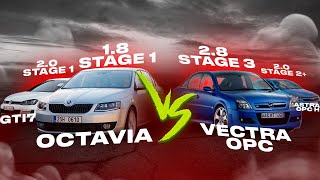 Opel OPC stage 3 ПРОТИВ Skoda Octavia и Golf GTI . Осилит ли VAG ?