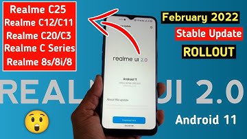 Realme UI 2.0 February 2022 New Update | Realme C25/C20/C12/C11/C3/8s/8i/C Series February Update