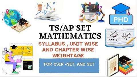 TS/AP SET MATHS | SYLLABUS, UNIT WISE AND CHAPTER WISE WEIGHTAGE OF TS/AP SET MATHS#tssetmaths#Apset