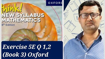 Exercise 5E (Slope of Parallel & Perpendicular lines) Q 1,2 Think New Syllabus Mathematics Book 3