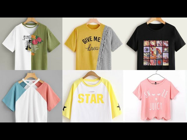 Long T Shirts For Girls|T Shirt Design For Girls |Ladies T Shirt Design  Images |Cotton Ladies Shirts - Youtube