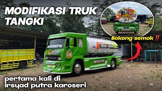 MODIFIKASI TRUK TANGKI PERTAMA KALI DI IRSYAD PUTRA KAROSERI || KEREN ABISSS ‼️😱