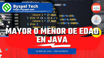 MAYOR O MENOR DE EDAD EN JAVA ✅ DETERMINAR MAYOR O MENOR DE EDAD EN JAVA CON INTERFAZ