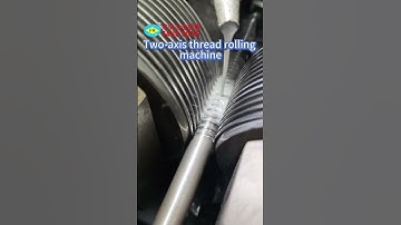 Two-axis thread rolling machine