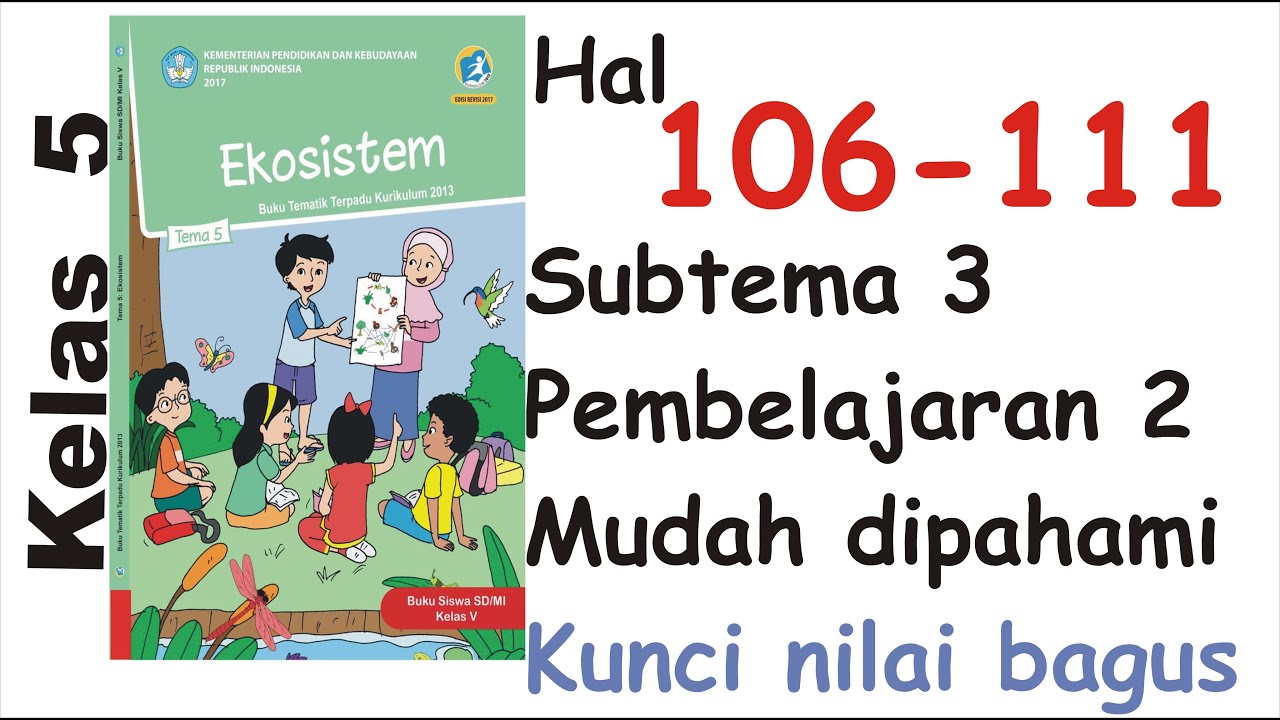 Tematik Kelas 5 Tema 5 Subtema 3 Pembelajaran 2 Youtube