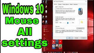 Windows 10 Mouse All Settings || Mouse Settings Windows 10 In Hindi || Mouse Settings In Laptop