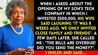 Famous After I Invested $500,000 In My Son's Company, His Wife Said "We Launched Already, Only Family.." Net Worth