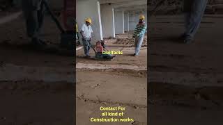 Compacting Sand inside Building