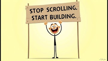Stop Scrolling Start Building #motivation