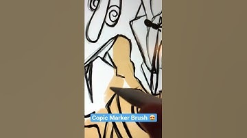 Copic Marker Sketch Brush für Procreate 😍| instantmarius #shorts