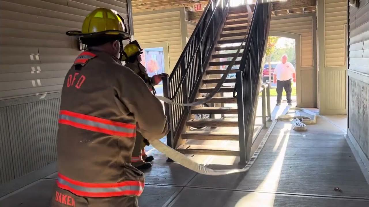 Deployment of “triple layer” hose load to 3rd floor apartment. YouTube