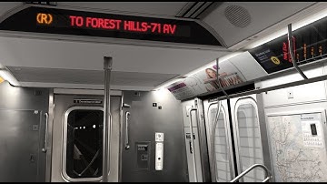 OpenBVE RP Multiplayer: NYC Subway R160 R to Forest Hills- 71 Av