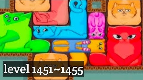 Puzzle Cats - level 1451~1455 Solve 