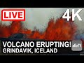  live in 4k new volcanic eruption in grindavik iceland