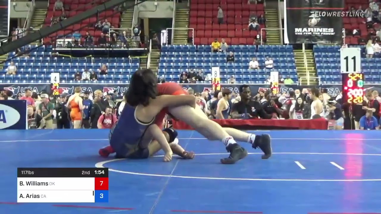 117 Lbs Consolation - Bella Williams, Oklahoma Vs Arieana Arias, California 8494