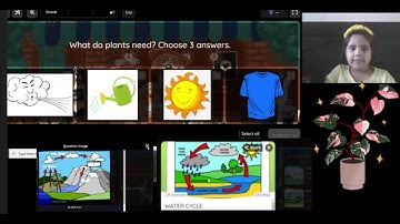 Interesting Facts Through Science Quizzes - Water Cycle & Parts of a Plant Let