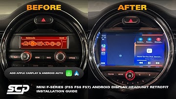 MINI F-Series Android Display Headunit Retrofit (F54 F55 F56 F57) w/ CarPlay | Installation Guide